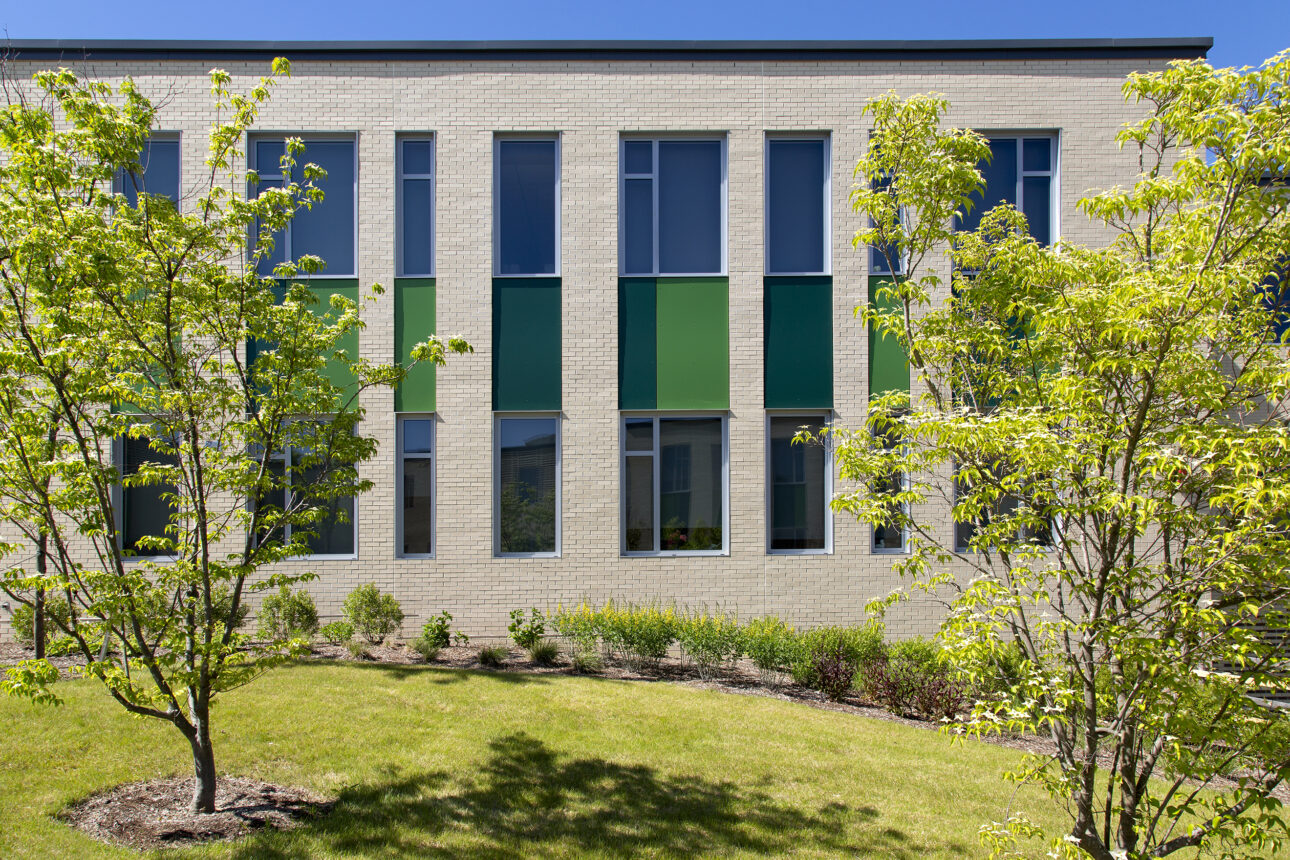 Windows on Brick Building