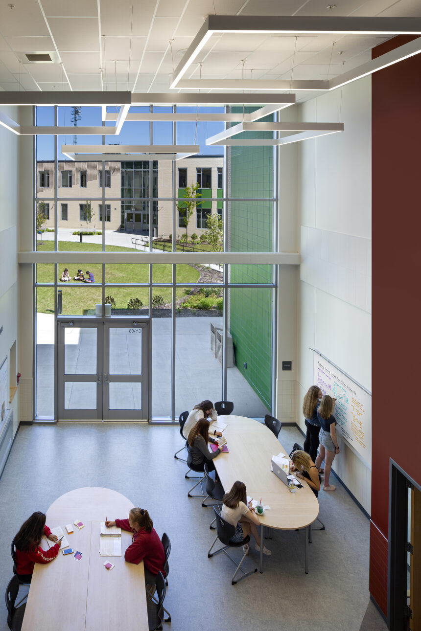 Entrance with Large Windows