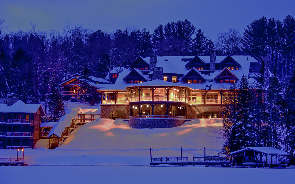 Lodge with Snow