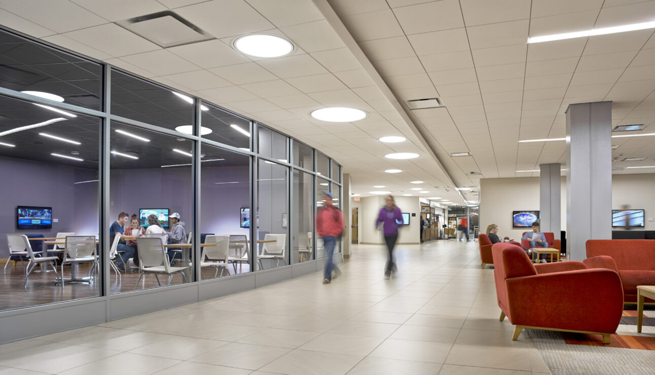 School Hallway and Classrooms