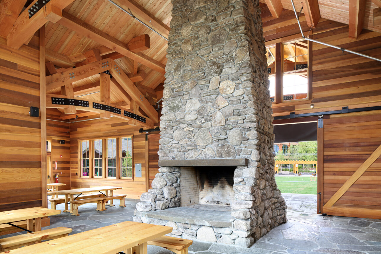 Stone Fireplace