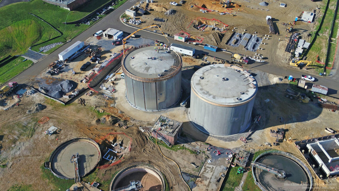WSSC Piscataway WRRF Bioenergy Project Tank Construction