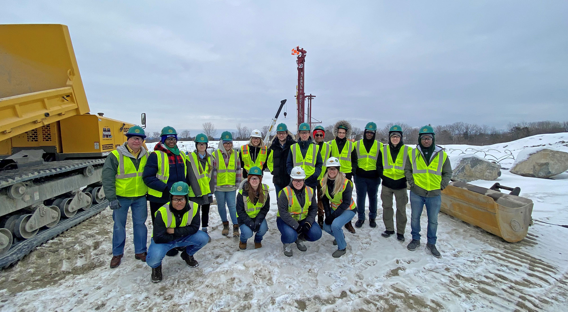 Students on jobsite