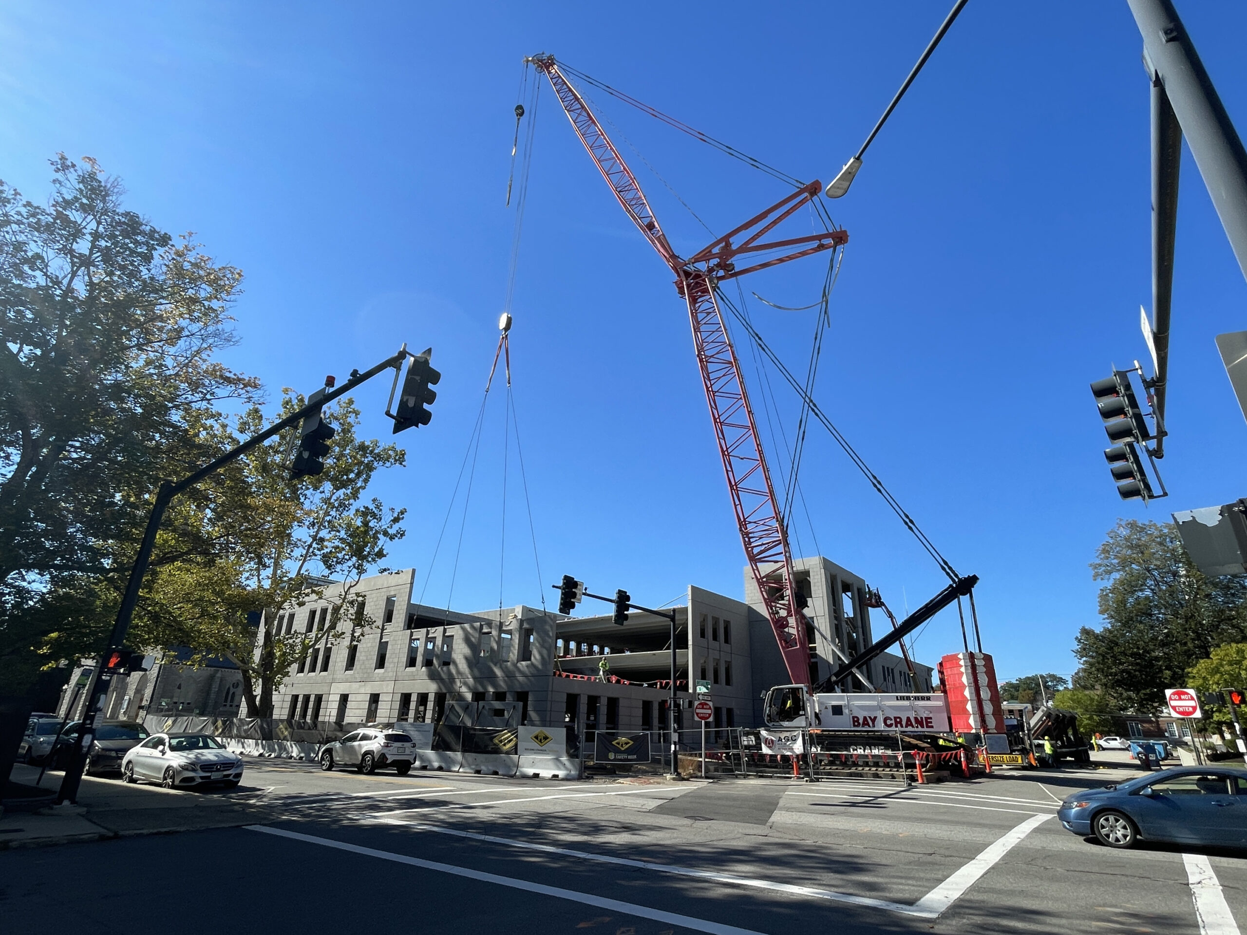Legislative Parking Garage Topping Out, Concord, NH