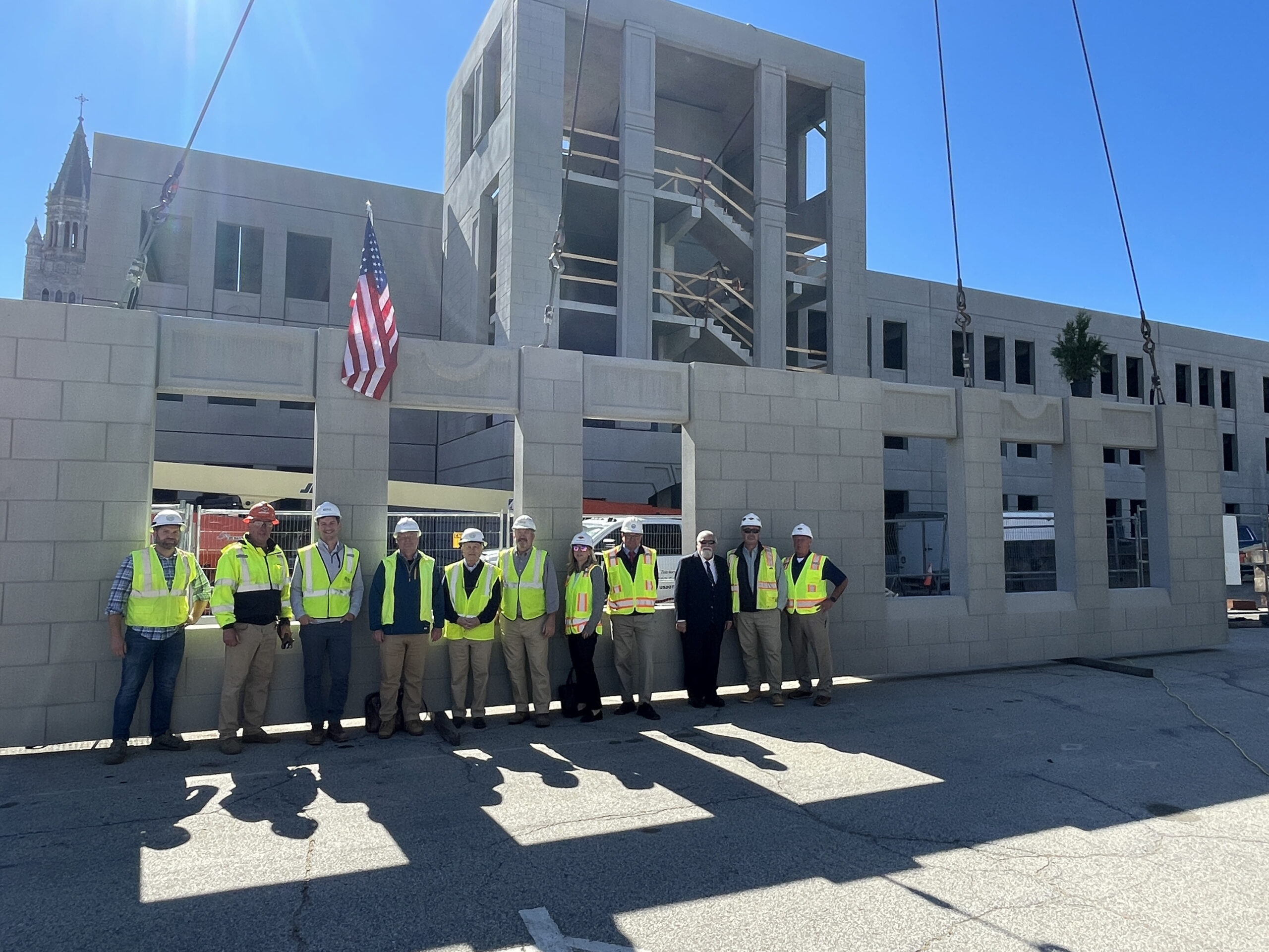 Legislative Parking Garage Topping Out, Concord, NH